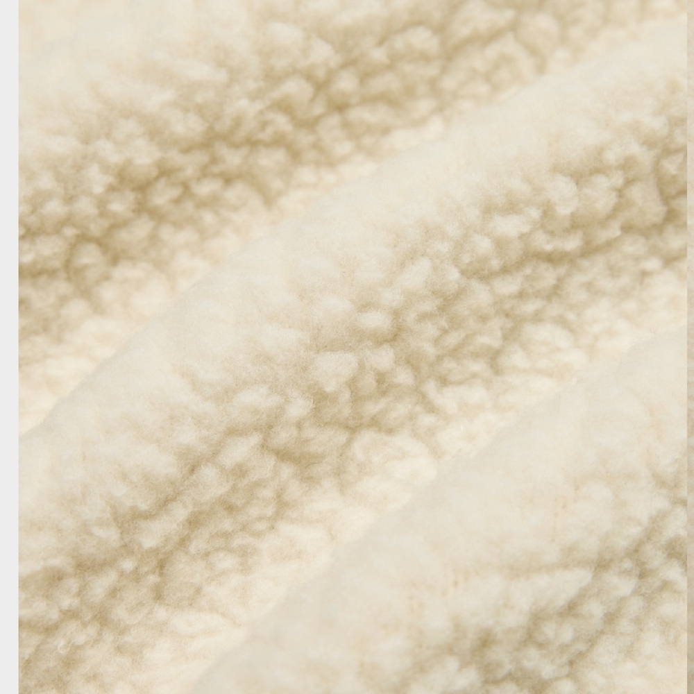 Aritzia TNA Off-White and Dark Brown Fleece Polartec Mockneck vest NWT - Picture 9 of 12